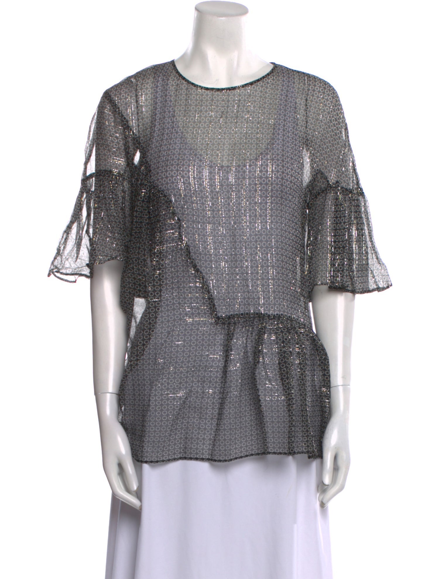 Stella McCartney Printed Crew Neck Top