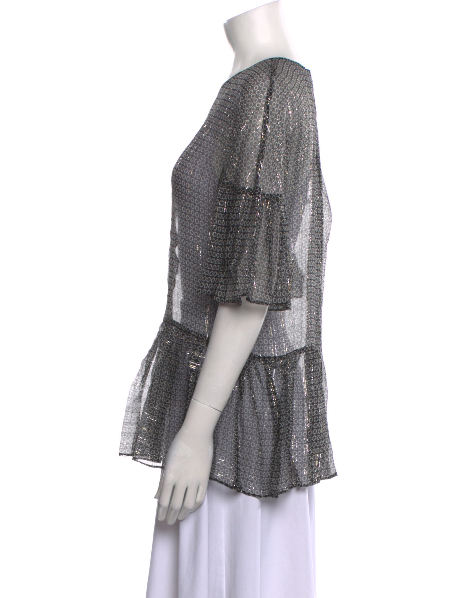 Stella McCartney Printed Crew Neck Top