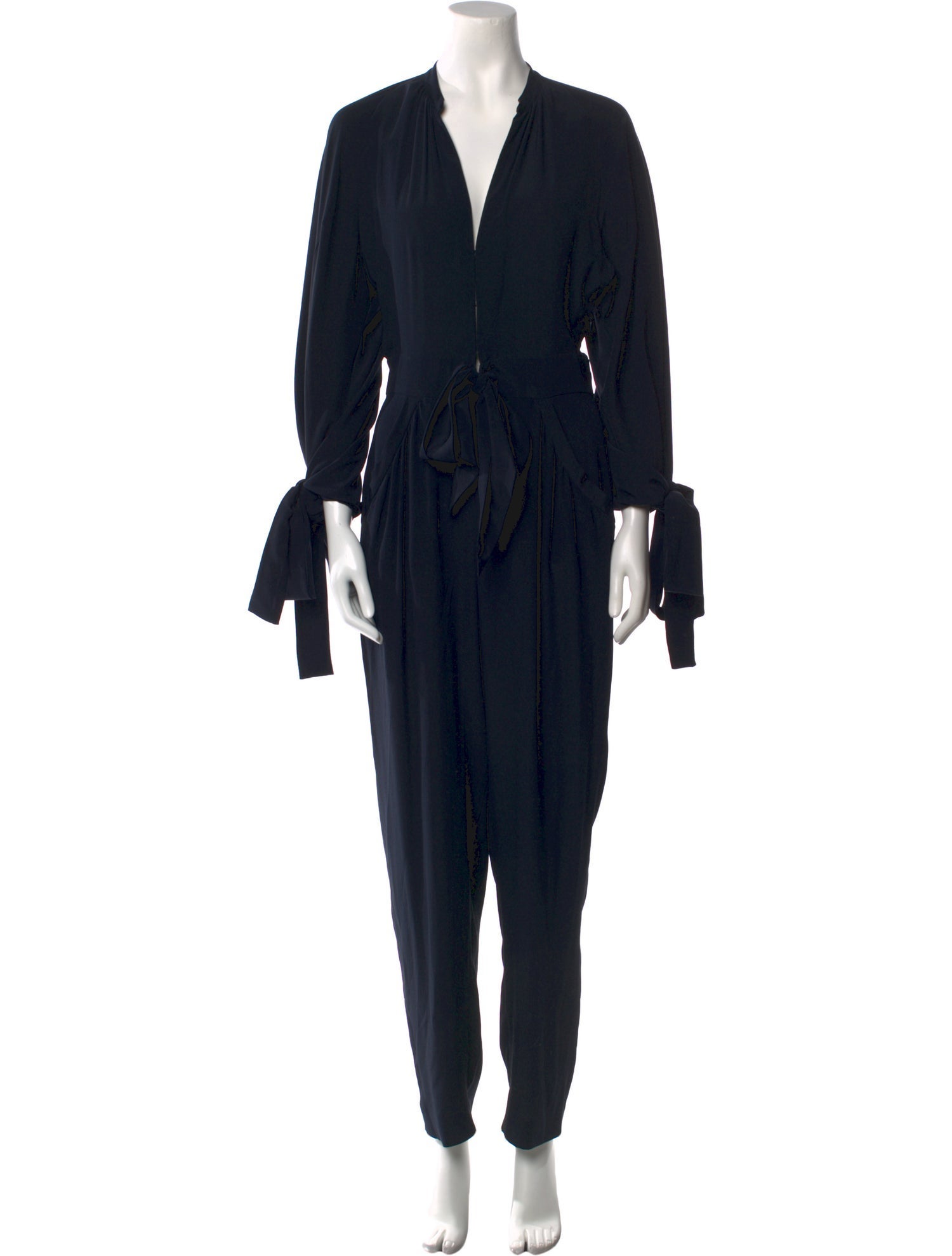 Stella McCartney Silk Plunge Neckline Jumpsuit