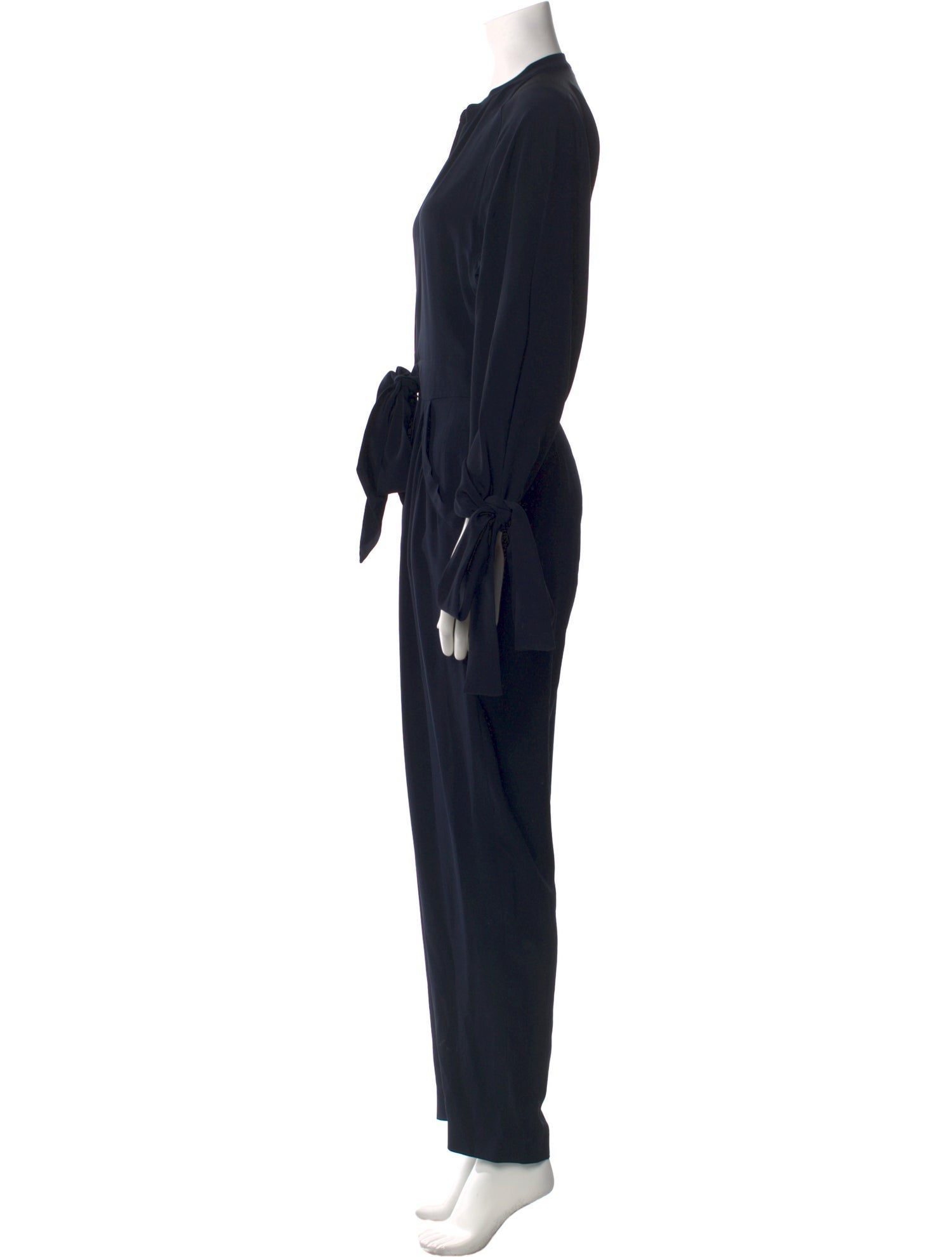 Stella McCartney Silk Plunge Neckline Jumpsuit