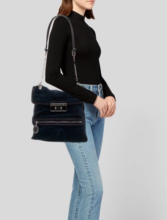 Stella McCartney Velvet Shoulder Bag