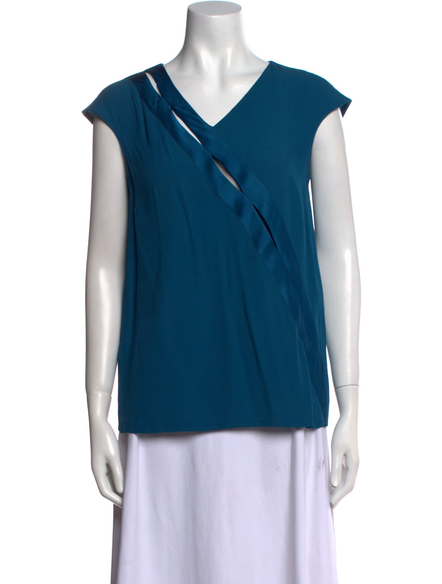 Stella McCartney V-Neck Short Sleeve Blouse