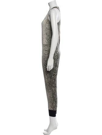 Stella McCartney Silk Animal Print Jumpsuit