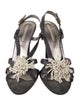Stella McCartney Satin Slingback Sandals