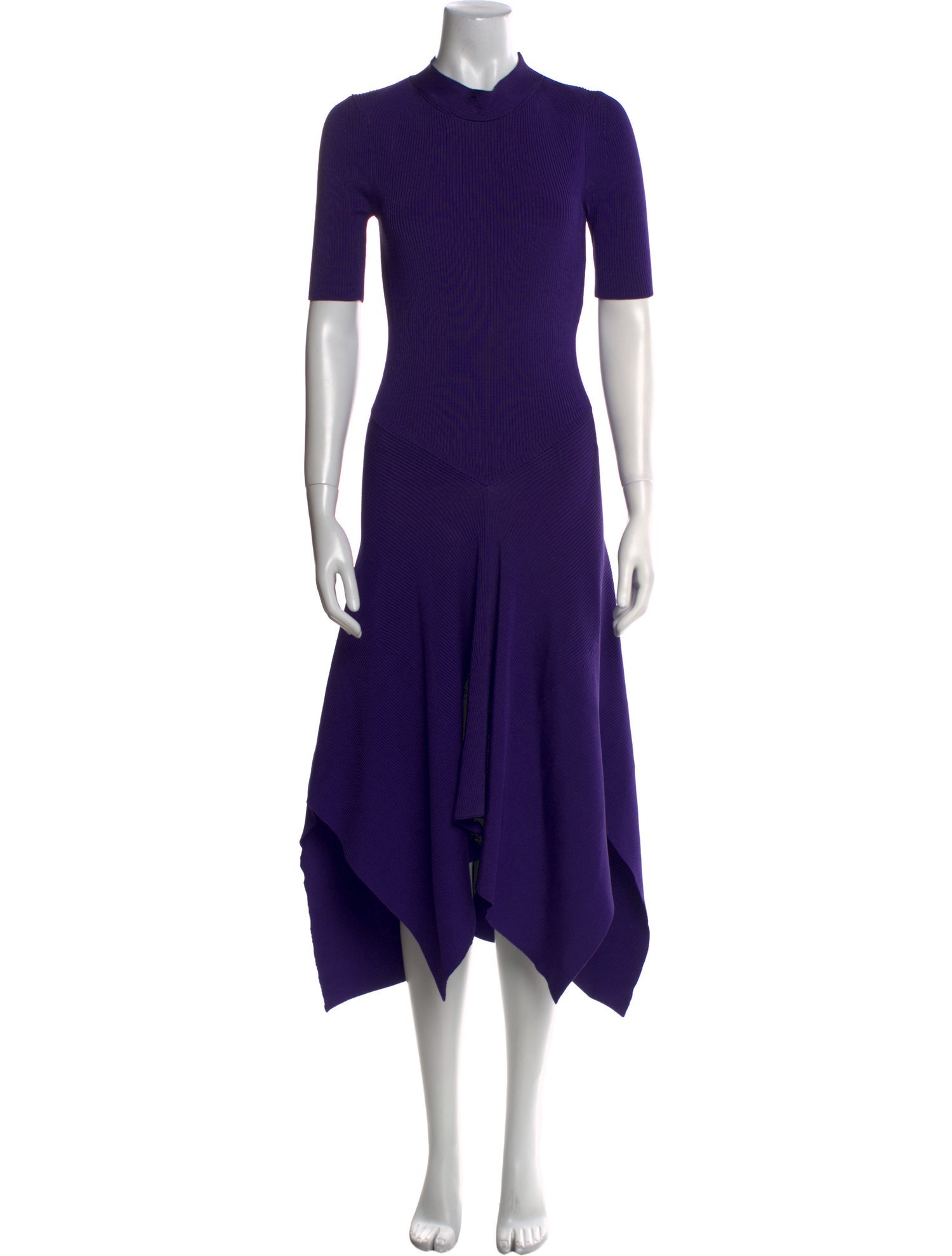 Stella McCartney Mock Neck Midi Length Dress