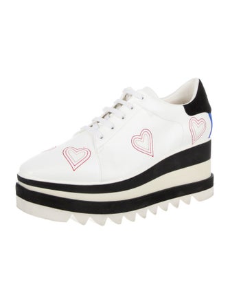 Stella McCartney Vegetarian Leather Printed Oxfords