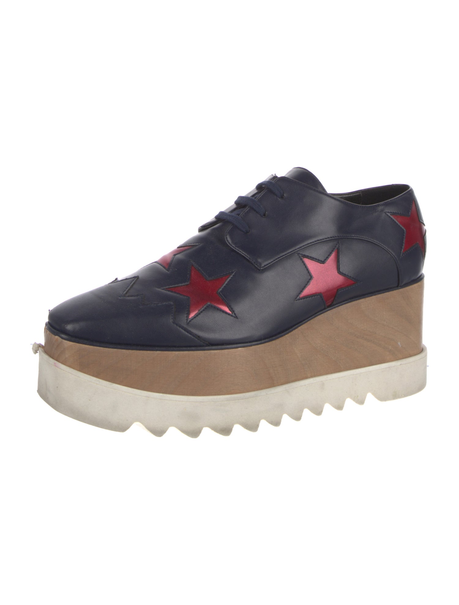 Stella McCartney Vegetarian Leather Printed Oxfords