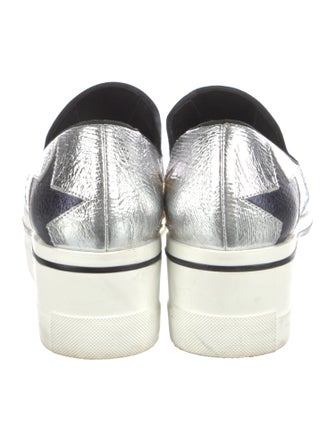 Stella McCartney Vegetarian Leather Grosgrain Trim Sneakers