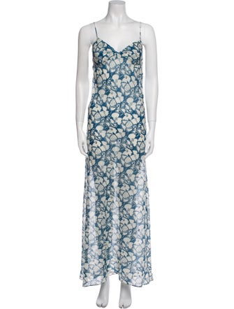 Stella McCartney Floral Print Long Dress