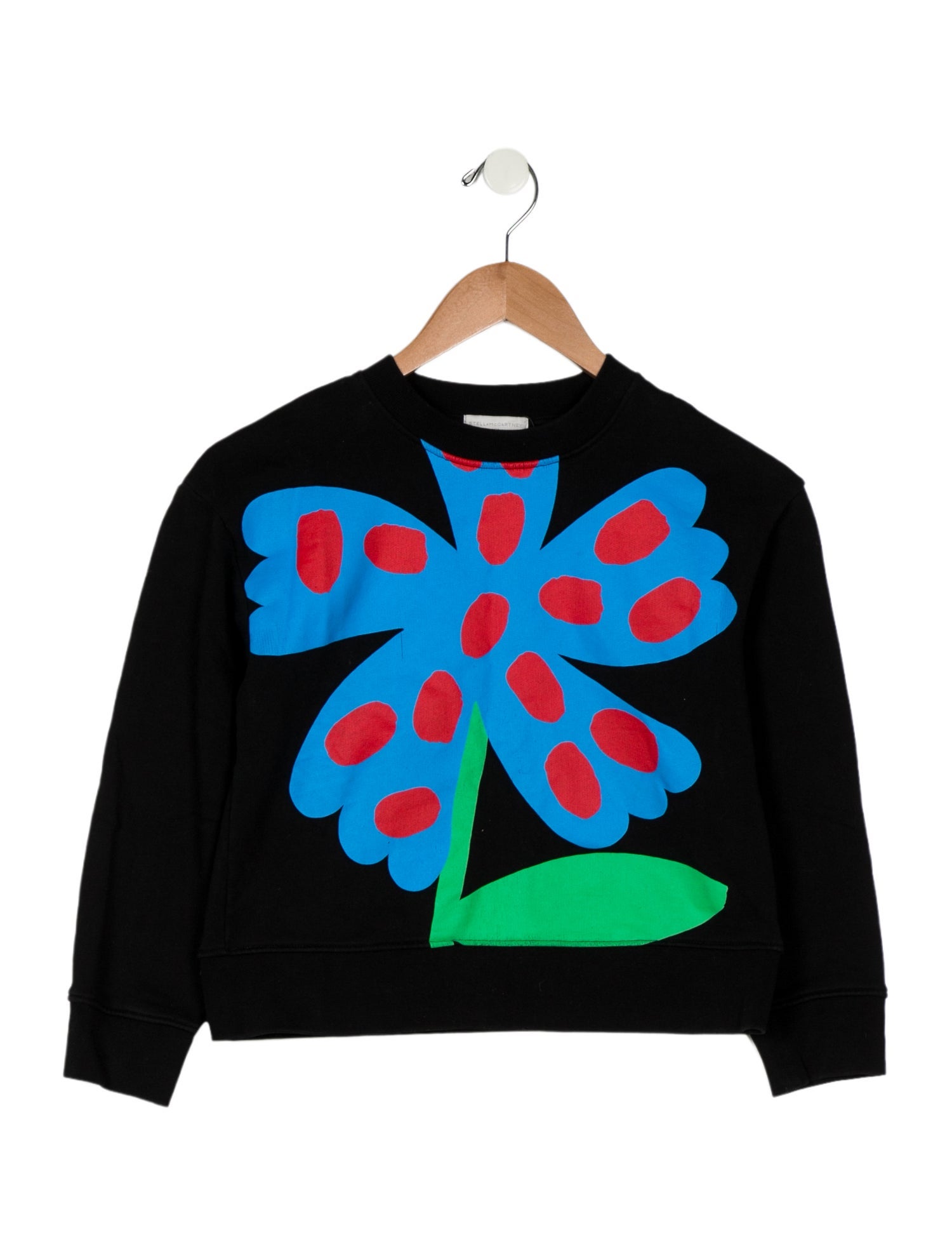 Stella McCartney Girls' Graphic Print Long Sleeve Crew Neck Sweatshirt