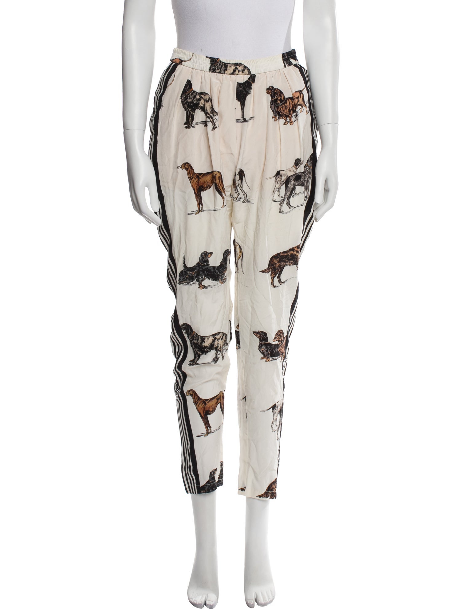 Stella McCartney Silk Printed Sweatpants