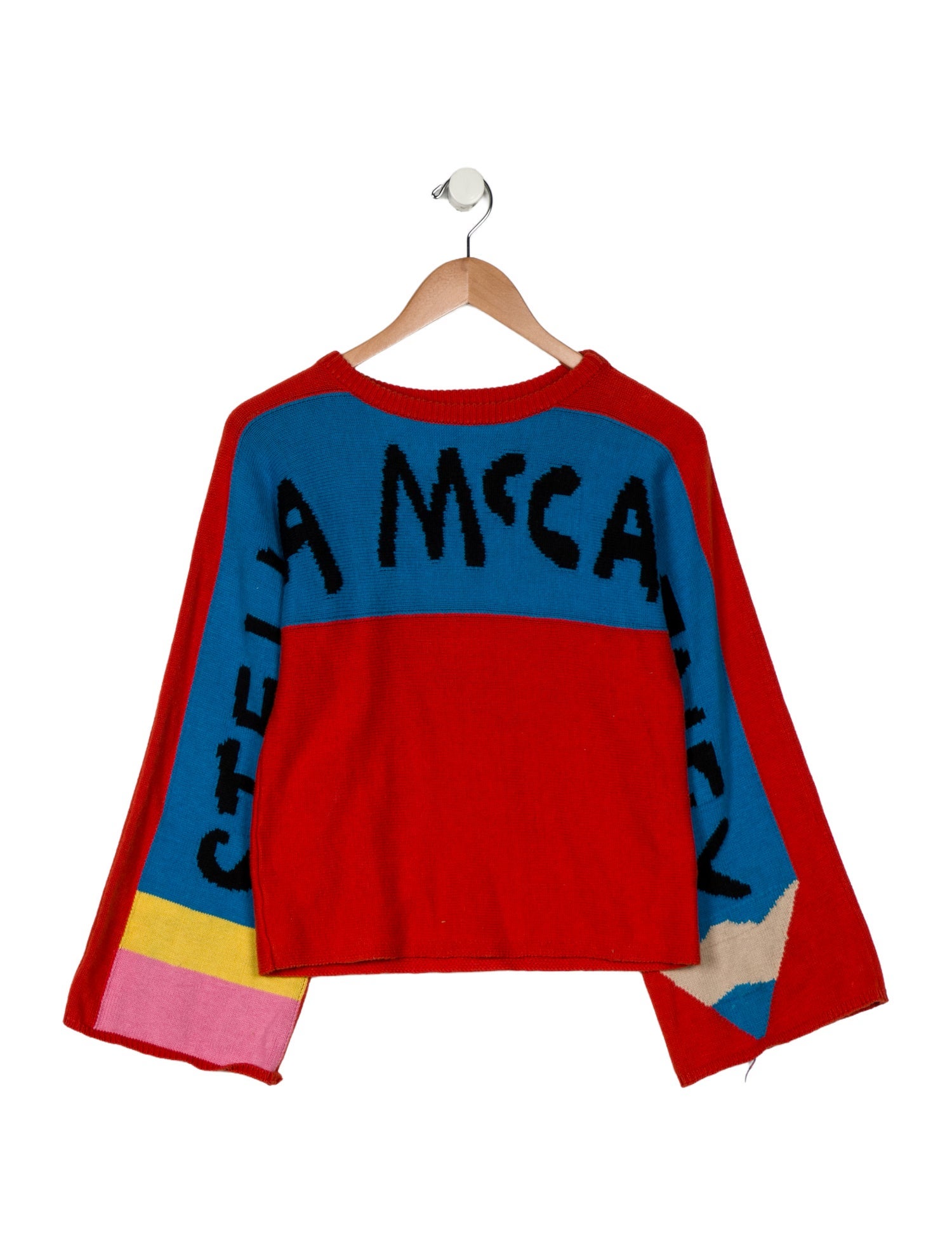 Stella McCartney Girls' Patterned Knit Crew Neck Sweater