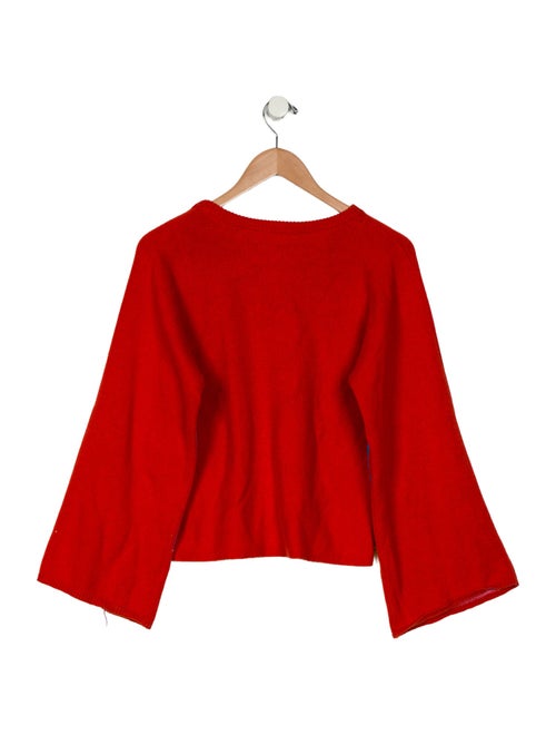 Stella McCartney Girls' Patterned Knit Crew Neck Sweater