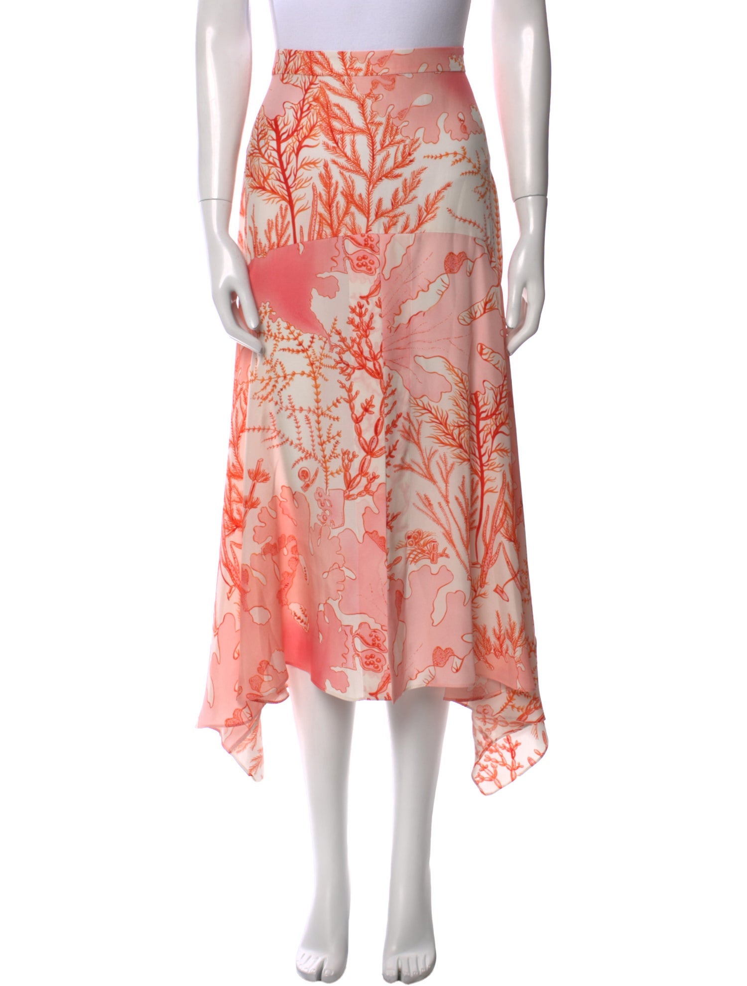 Stella McCartney Silk Midi Length Skirt