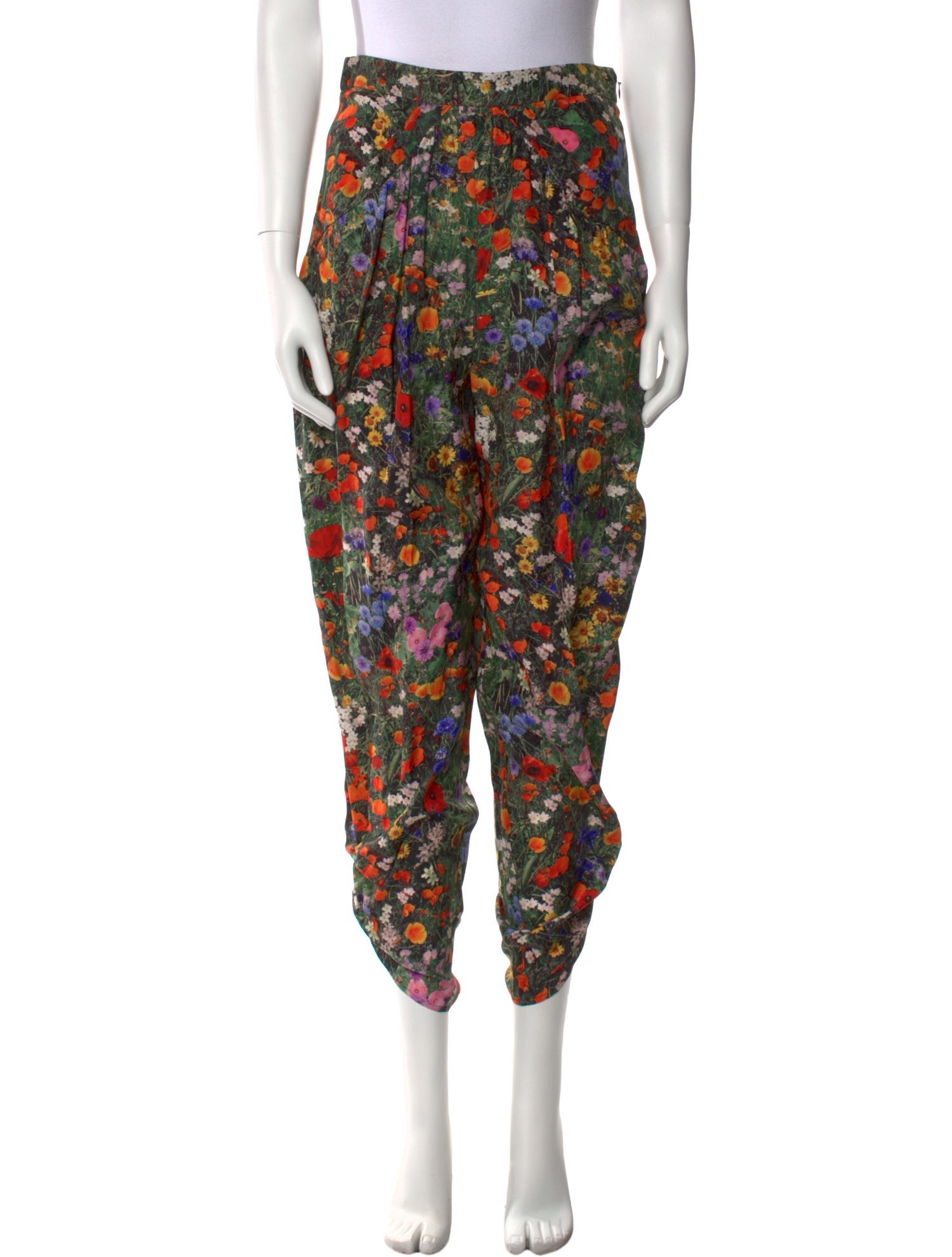 Stella McCartney Silk Straight Leg Pants