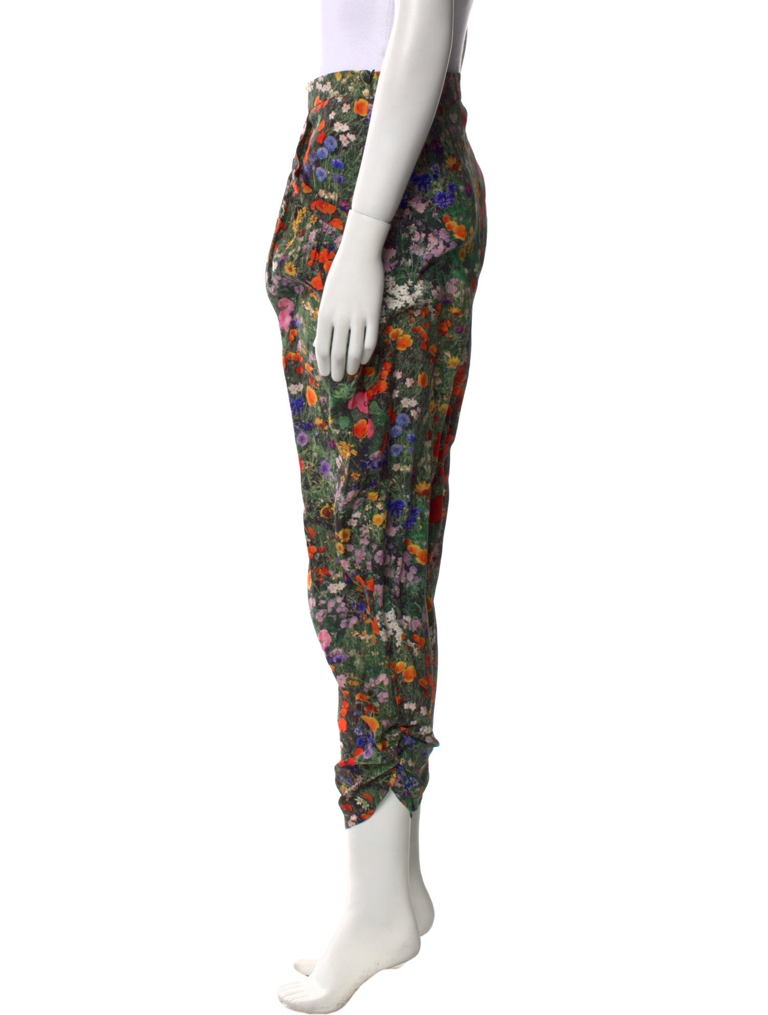 Stella McCartney Silk Straight Leg Pants