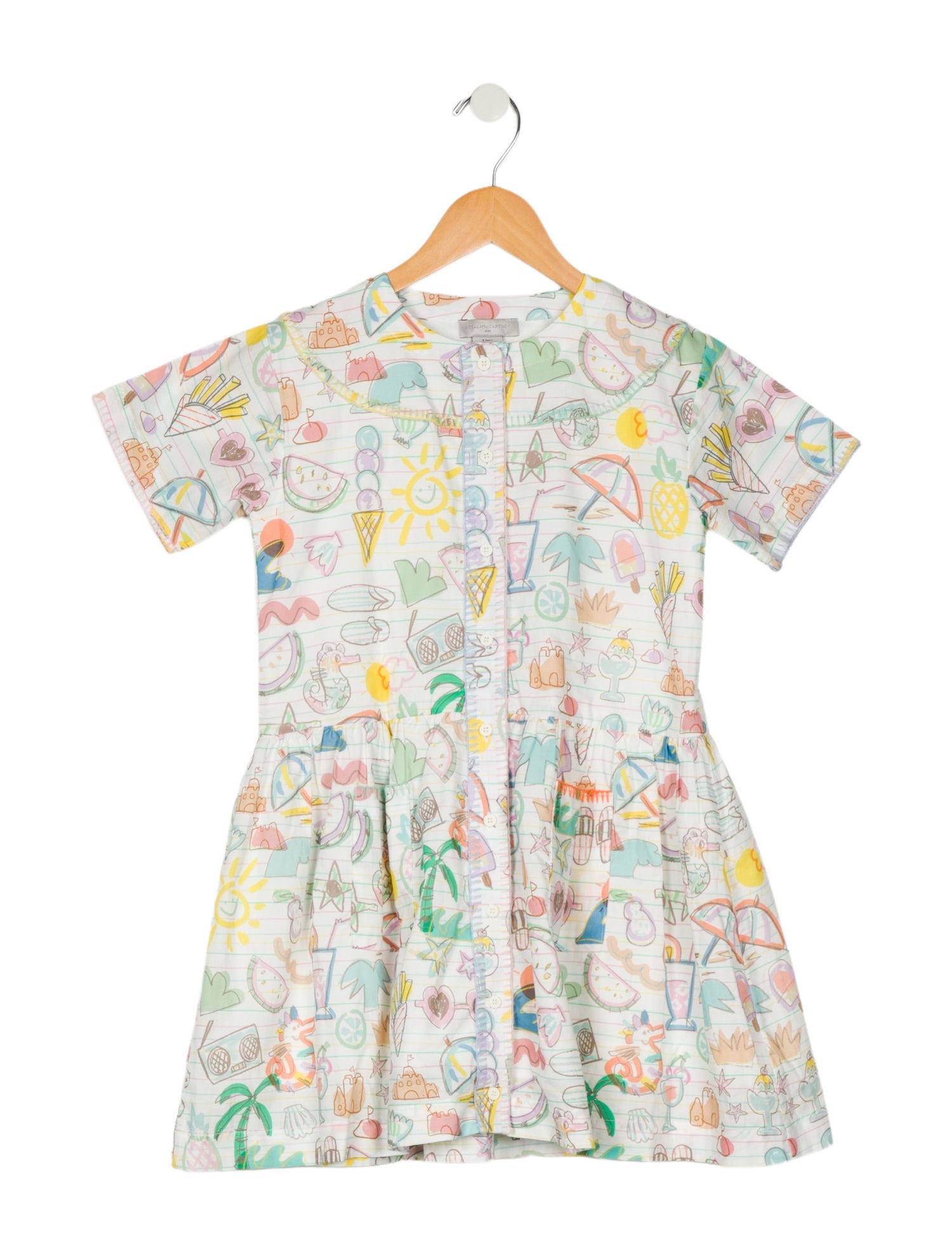 Stella McCartney Girls' Patterned Short Sleeve Dress
