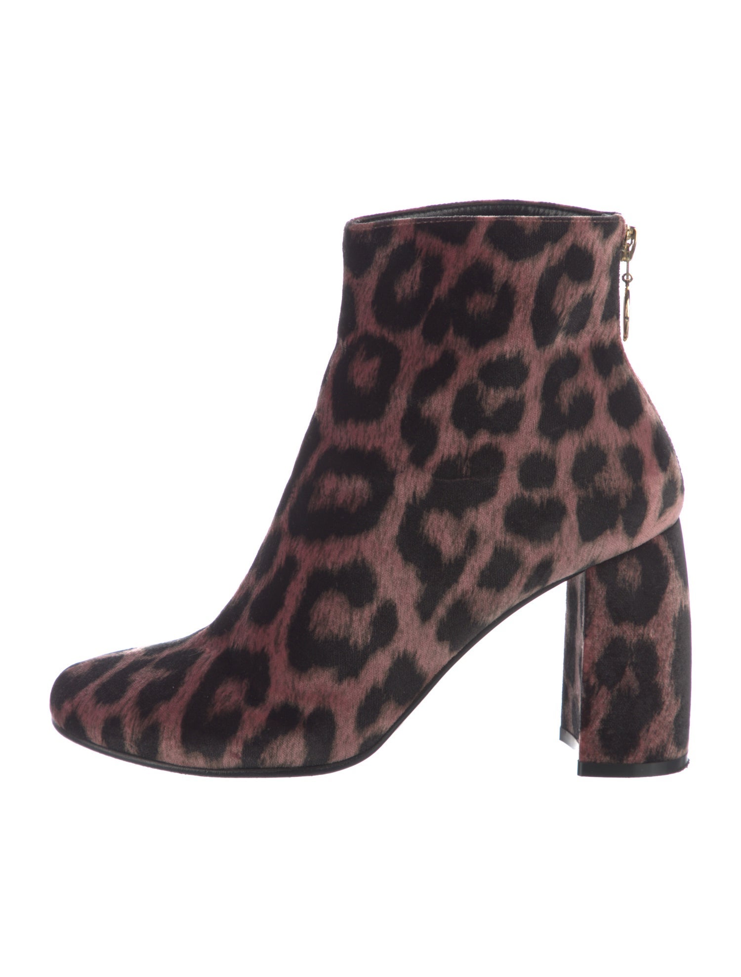 Stella McCartney Velvet Animal Print Boots