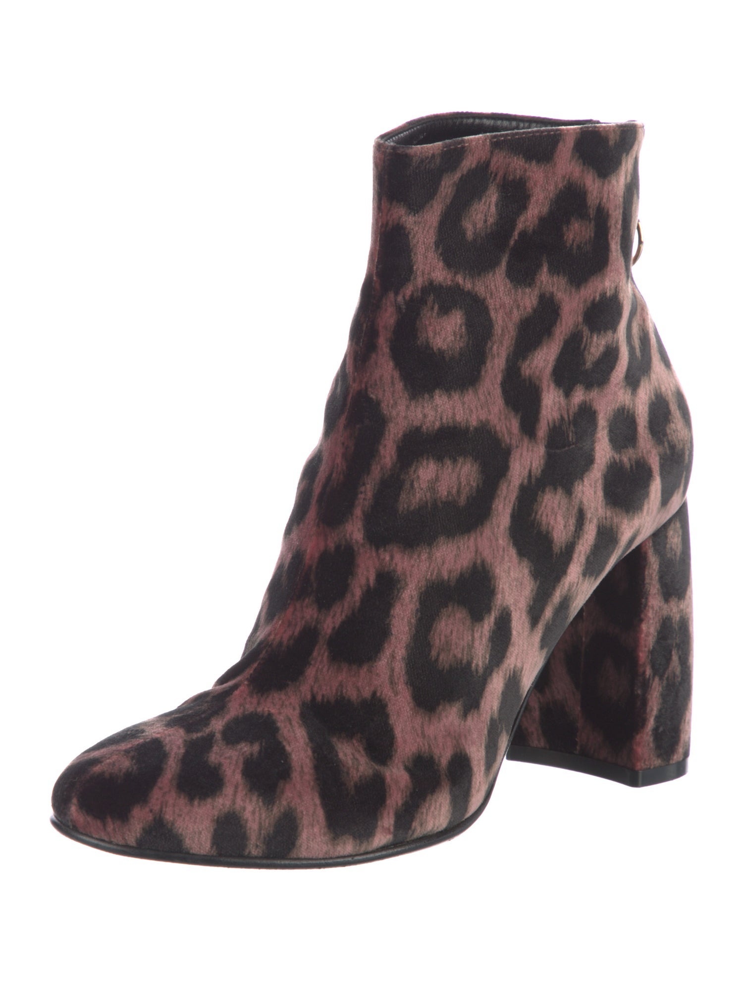 Stella McCartney Velvet Animal Print Boots