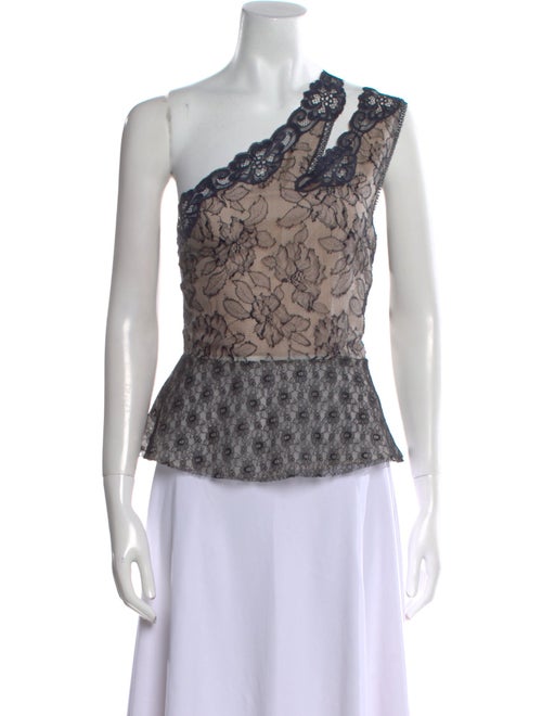 Stella McCartney Lace Floral Print Top