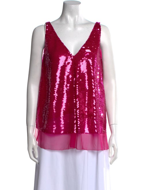 Stella McCartney Silk V-Neck Top