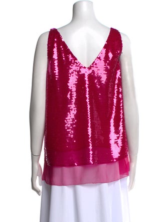 Stella McCartney Silk V-Neck Top