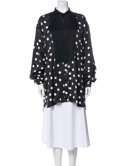 Stella McCartney Polka Dot Print Mock Neck Tunic