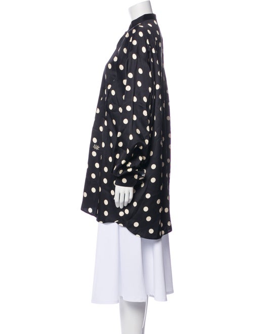Stella McCartney Polka Dot Print Mock Neck Tunic