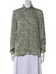 Stella McCartney Silk Printed Button-Up Top