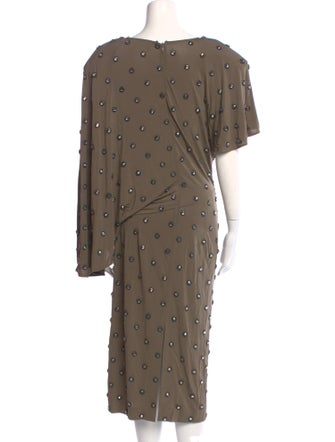 Stella McCartney Polka Dot Print Midi Length Dress