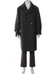 Stella McCartney Wool Houndstooth Print Overcoat