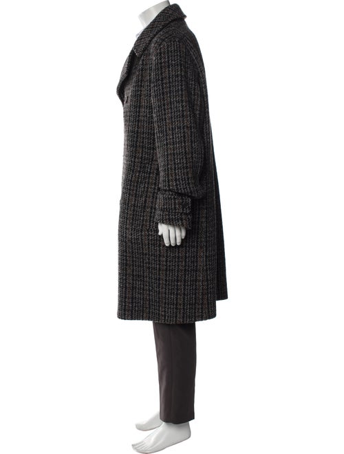 Stella McCartney Wool Houndstooth Print Overcoat