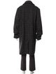 Stella McCartney Wool Houndstooth Print Overcoat