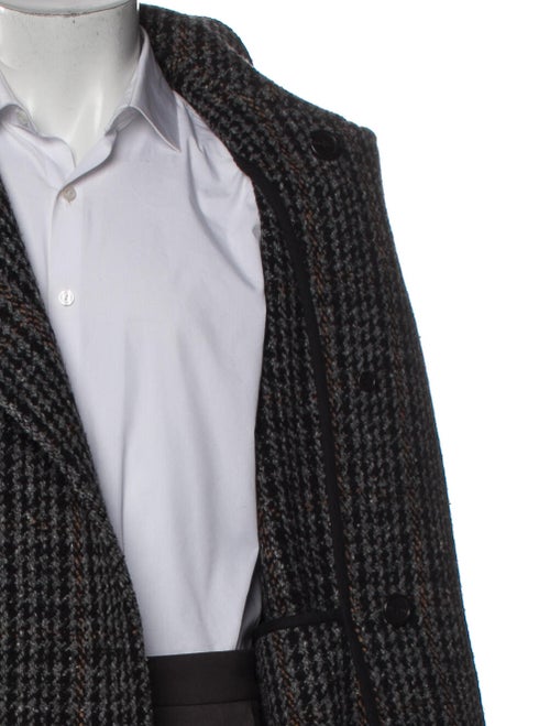Stella McCartney Wool Houndstooth Print Overcoat