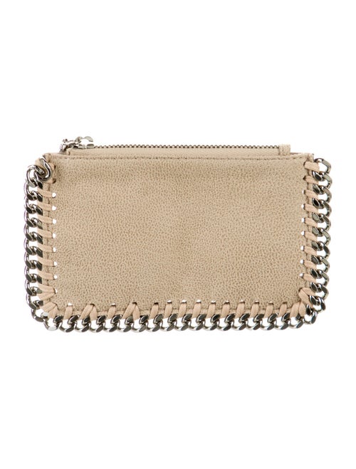 Stella McCartney Chain-Link Accent Suede Wallet