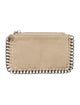 Stella McCartney Chain-Link Accent Suede Wallet