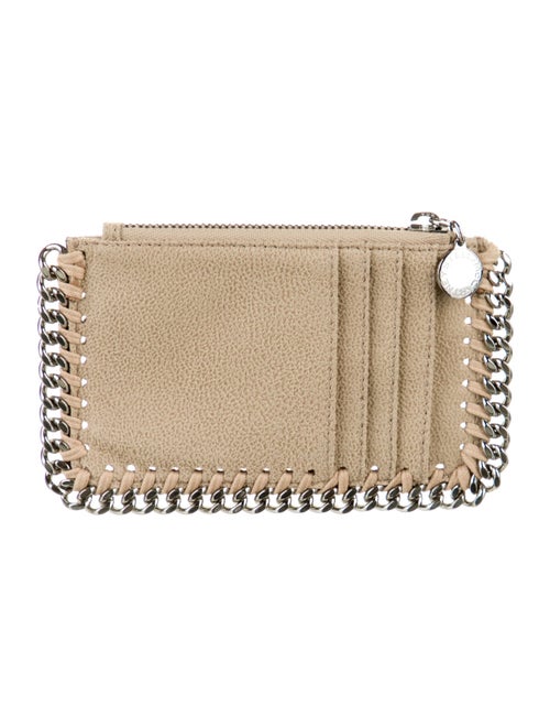 Stella McCartney Chain-Link Accent Suede Wallet