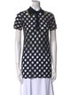 Stella McCartney Printed Short Sleeve Button-Up Top