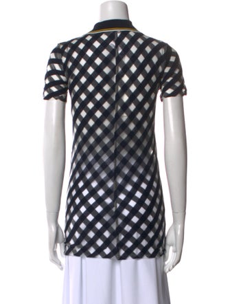 Stella McCartney Printed Short Sleeve Button-Up Top