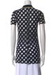 Stella McCartney Printed Short Sleeve Button-Up Top