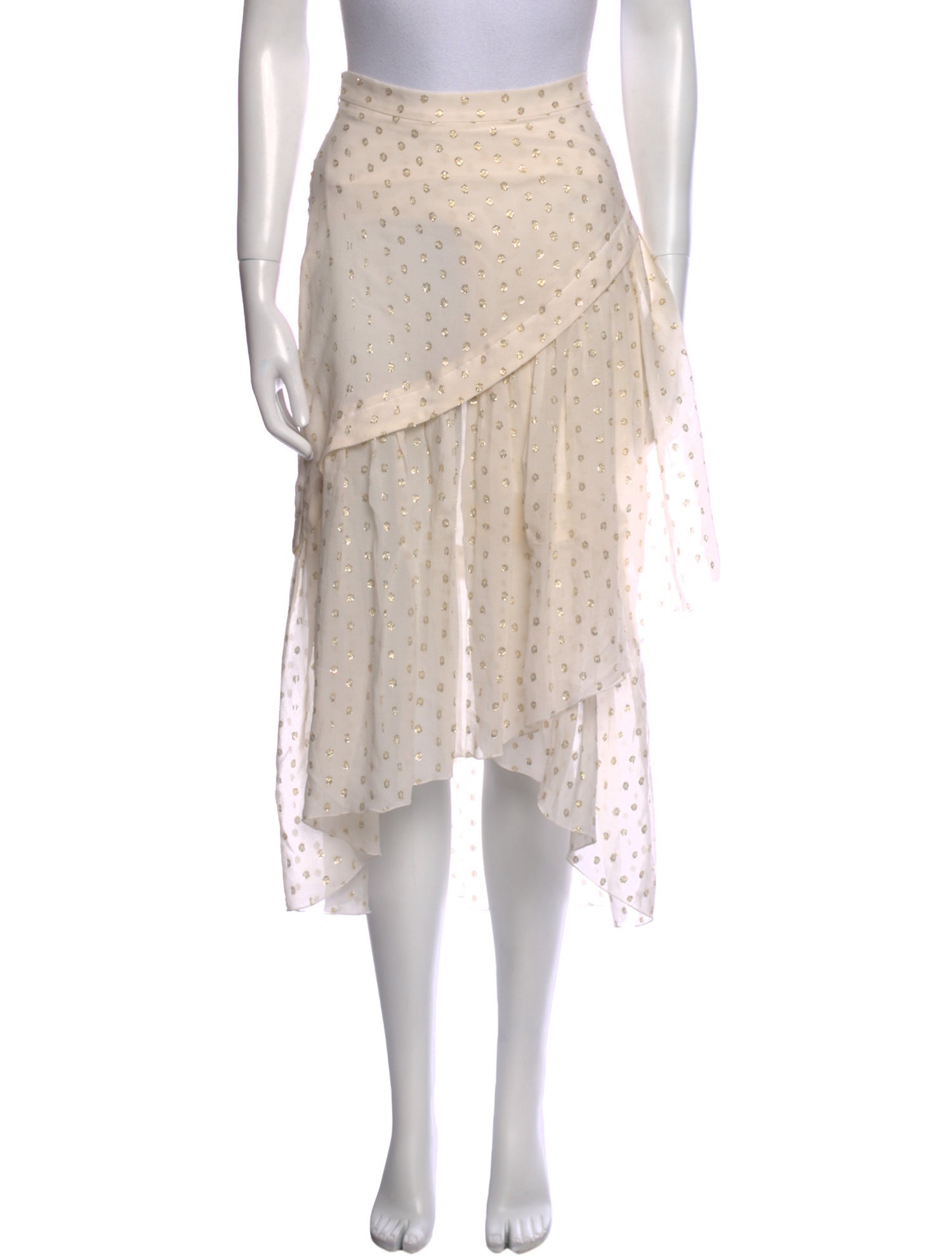 Stella McCartney Silk Midi Length Skirt