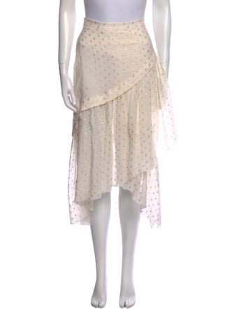 Stella McCartney Silk Midi Length Skirt