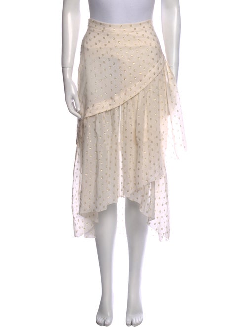 Stella McCartney Silk Midi Length Skirt