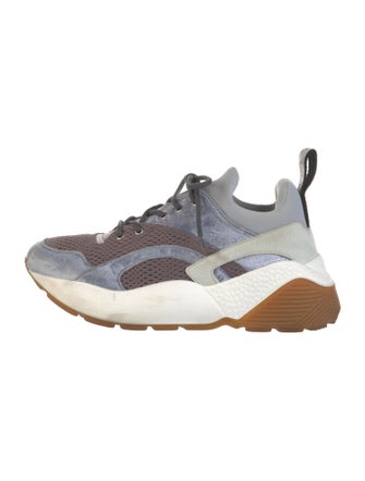 Stella McCartney Mesh Colorblock Pattern Chunky Sneakers