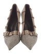 Stella McCartney Tweed Colorblock Pattern Pumps