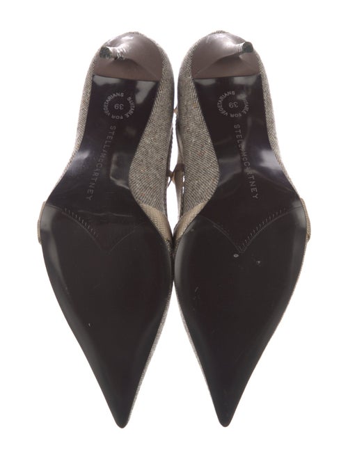 Stella McCartney Tweed Colorblock Pattern Pumps