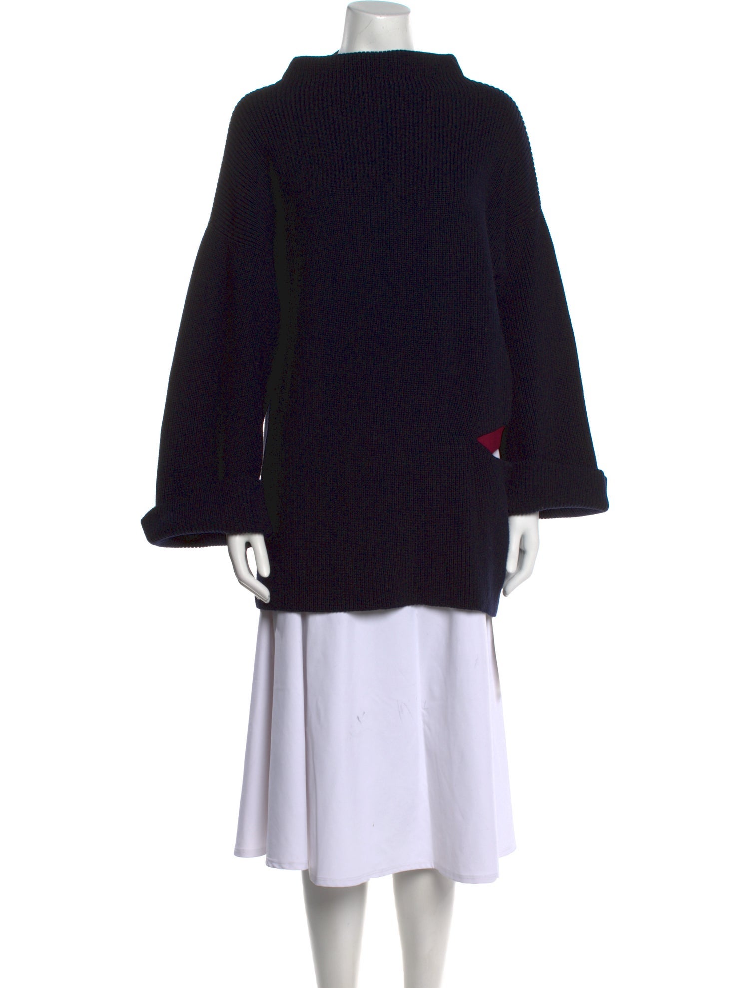 Stella McCartney Virgin Wool Mock Neck Sweater