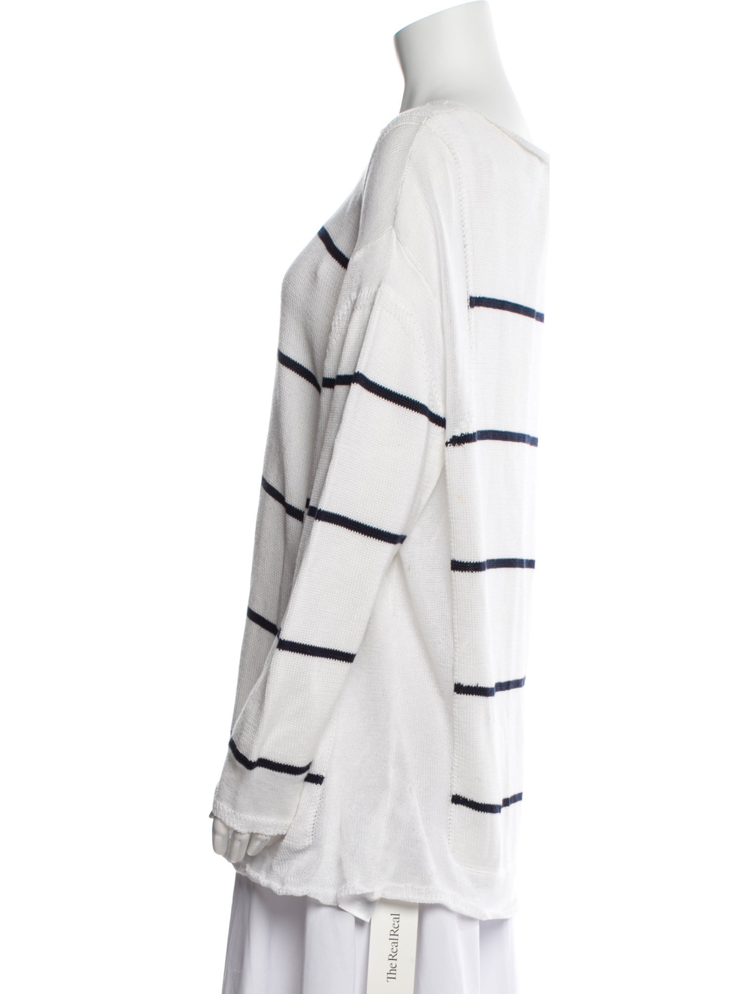 Stella McCartney Striped Bateau Neckline Sweater