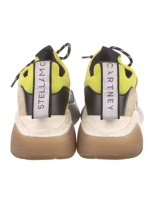 Stella McCartney Vegan Suede Colorblock Pattern Chunky Sneakers