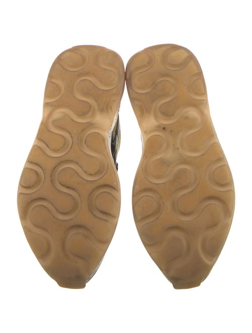 Stella McCartney Vegan Suede Colorblock Pattern Chunky Sneakers